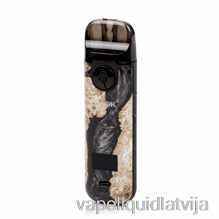 Smok Novo 4 25w Pod Komplekts Melns Stabilizējošs Koksnes Vape šķidrums